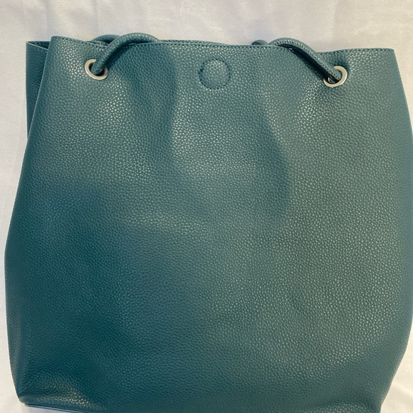 Amazon Essentials “Joela” Large Shoulder Tote Bag Purse Deep Green - Picture 4 of 7